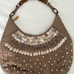 Gorgeous Shell Beaded Women's Hobo Bag
